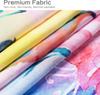 Pastel Watercolor Floral Shower Curtain, Hummingbird & Lily Print, Waterproof Fabric for Bathroom, Soft Nature-Inspired Decor