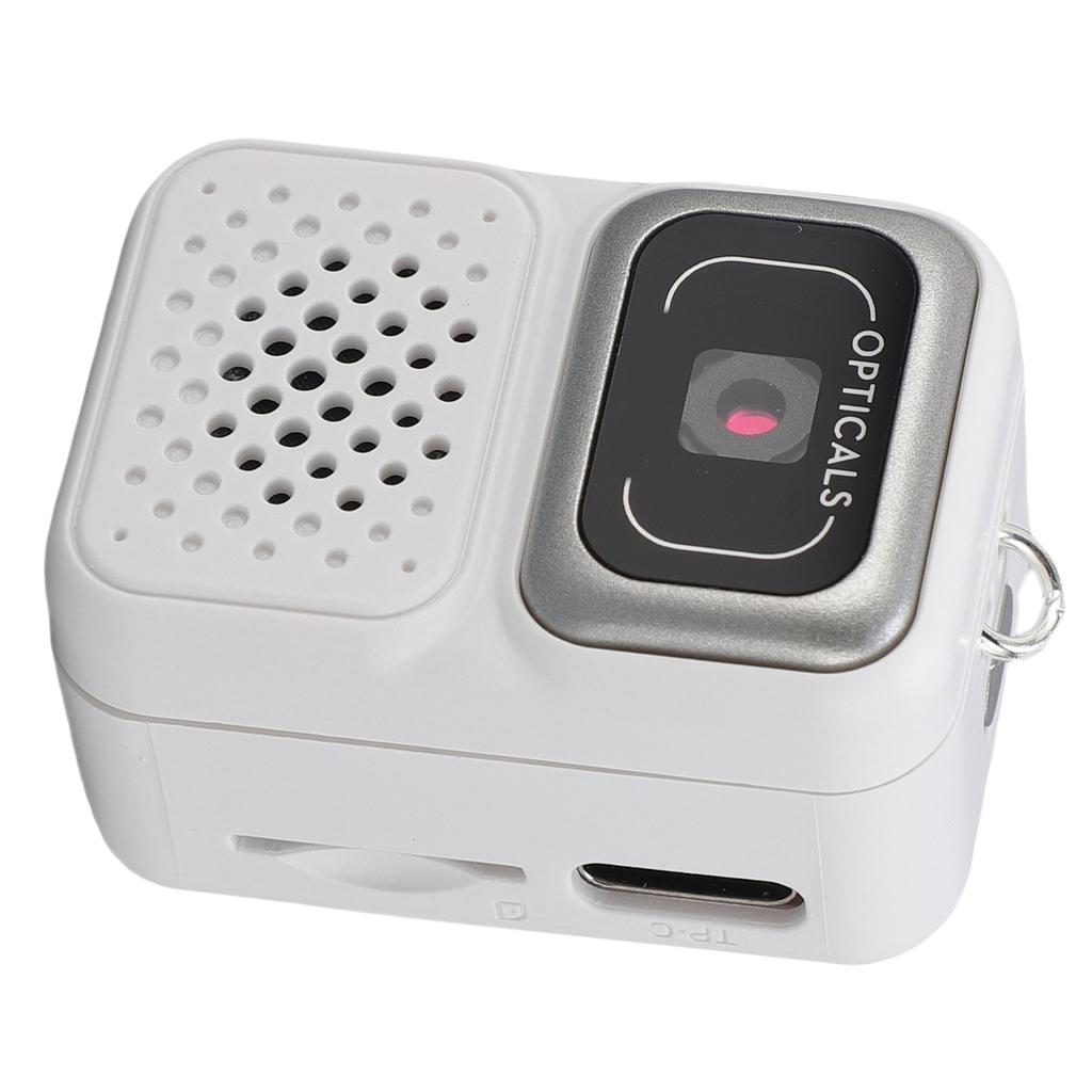 Tiny Digital Camera 1080P FHD 2MP Retro Thumb Sized Camera Keychain with 128GB Storage Card 0.96 Inch Screen