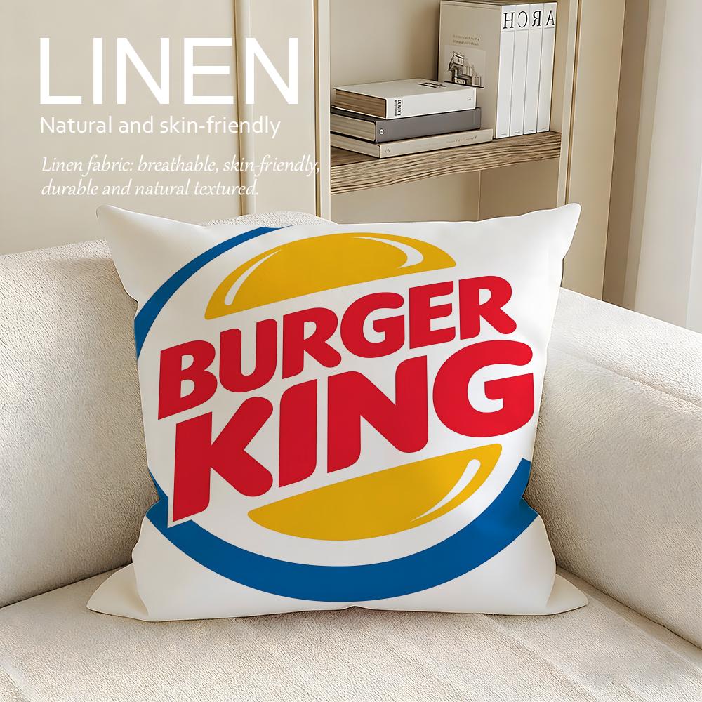 Brand Burger King Cushion Cover Pillowcase Set Pcs x x Breathable Washable Sofa Cushion Cover