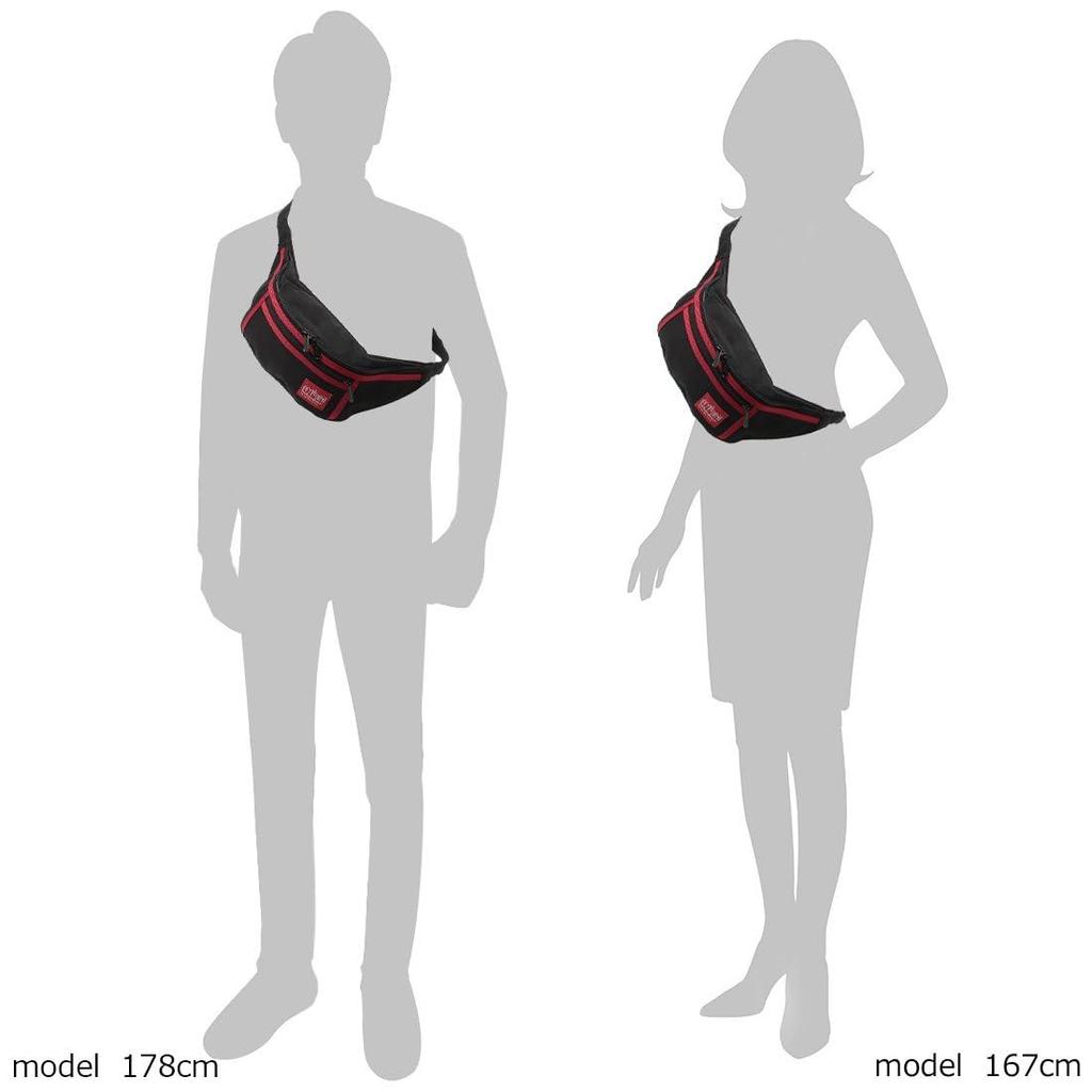 Сумка для тела Alley Cat Black MANHATTAN PORTAGE 1101 blkred [Manhattan Portage] Мужская Женская [Товар]