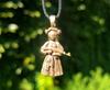 Мотанка Бронзовый кулон 3 см Украинская кукла Кукла Хранитель Украинское искусство