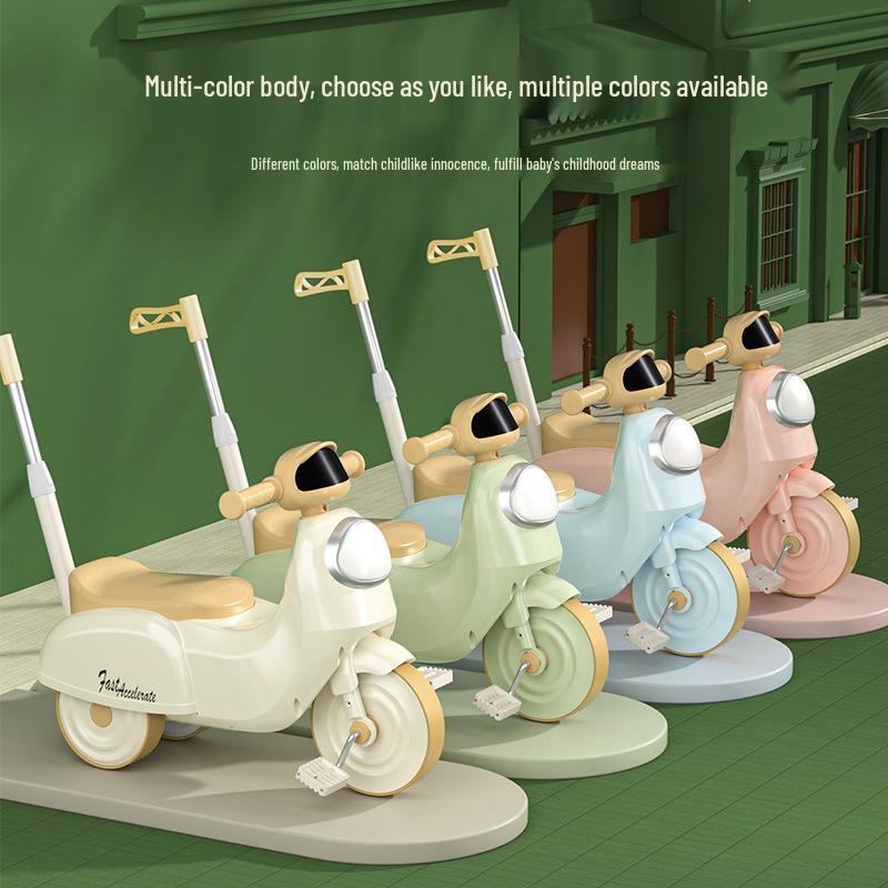 Foot-Powered Kids' Ride-On Tricycle Scooter