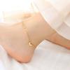 Heart Ankle Simple English Letter Foot Chain Jewelry Girl Friend Stainless Steel Summer Accessories For Fashion Beach New