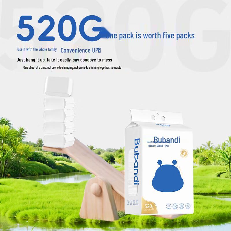 Bubandi Disposable Cloud-Soft Facial Towels