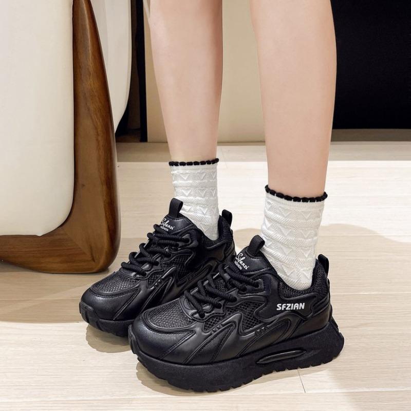 Fashion Women's Shoes Summer Thick Sole White Autumn Breathable Platform Tennis Woman Runing Shoes Female Casual Sneaker