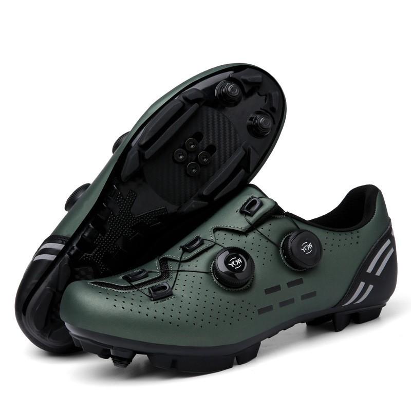 Unisex Large Size Cycling Shoes Road Mountain Bikes Non-Cleat Clipless Options Breathable Anti-Slip Shock Absorption