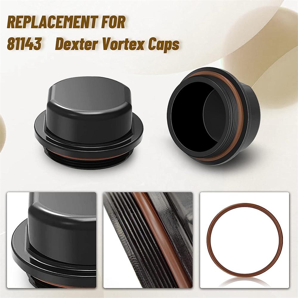 2Pcs Trailer Hub Dust Caps For Dexter Vortex 81143, 48355V, K71-G01-73, 21-261