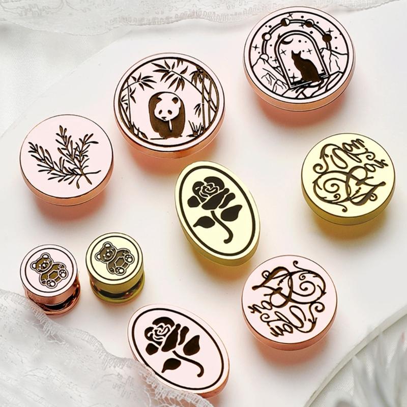 Antique Sealing Wax Scrapbooking Stamps Head for Party Invitations Gift Decor