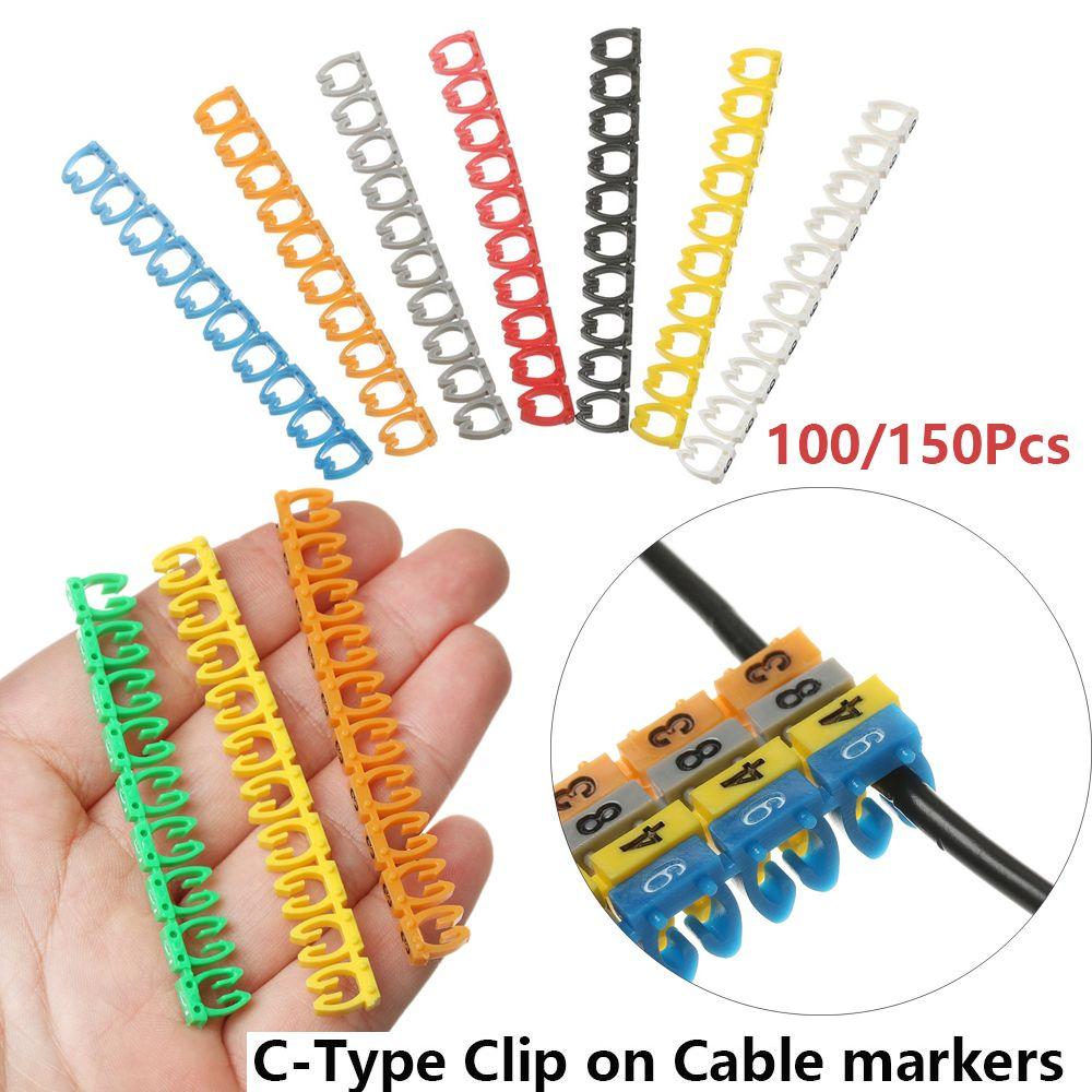 C-Type Network Marker Tool Waterproof Tag Box Cable Labels Fiber Organizers Identification Sign