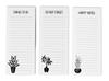 Pack of 3 Magnetic Fridge To-Do List Notepads- Magnetic Memo Pads For Refrigerator-  (50 Sheets
