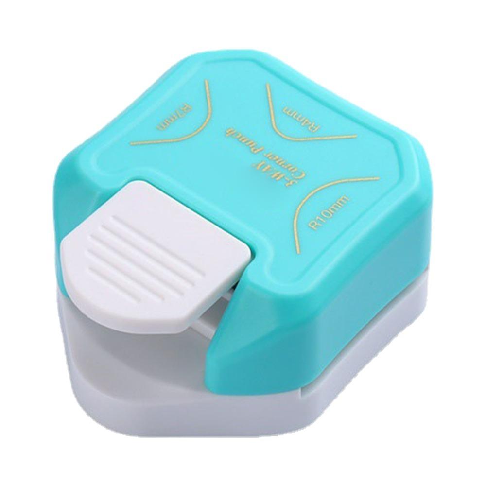 Plastic Corner Rounder Punch Pink Blue 3 in 1 Corner Punch 4mm 7mm 10mm Portable Mini Corner Trimmer Scrapbooking