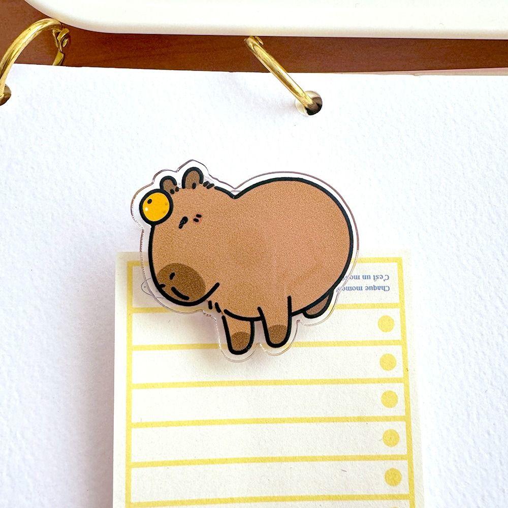 Брошь Акриловый Значок Капибара Милое Животное Капибара Мультяшная Капибара Унисекс