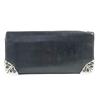 Single Fold LNG SNGL FLD TIPS 2-fold Long Wallet Black/Silver