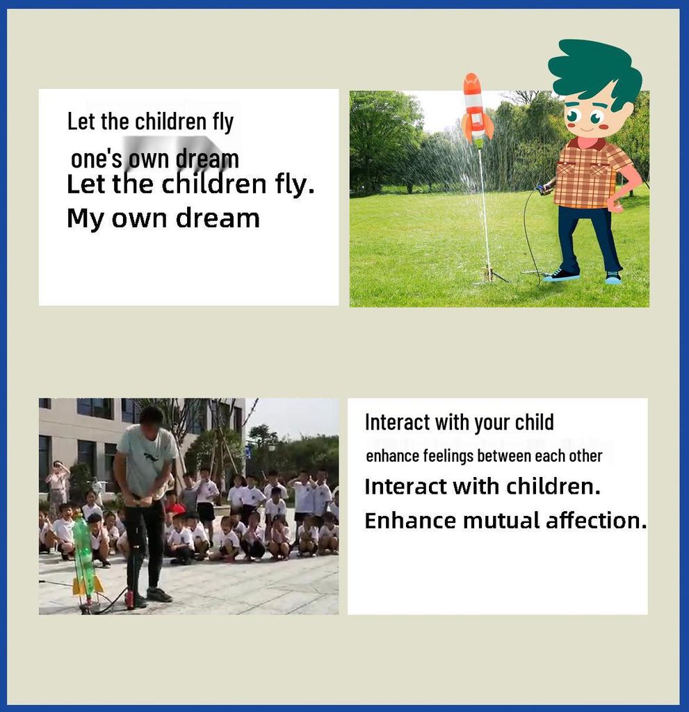 Набор для водяной ракеты: Материалы для научного эксперимента с соплом, парашютом, пусковой установкой и хвостовиком