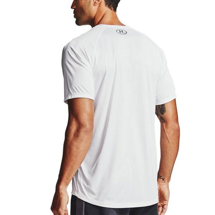Under Armour Футболка мужская с принтом логотипа, однотонная, свободного кроя, белая 1357234-100