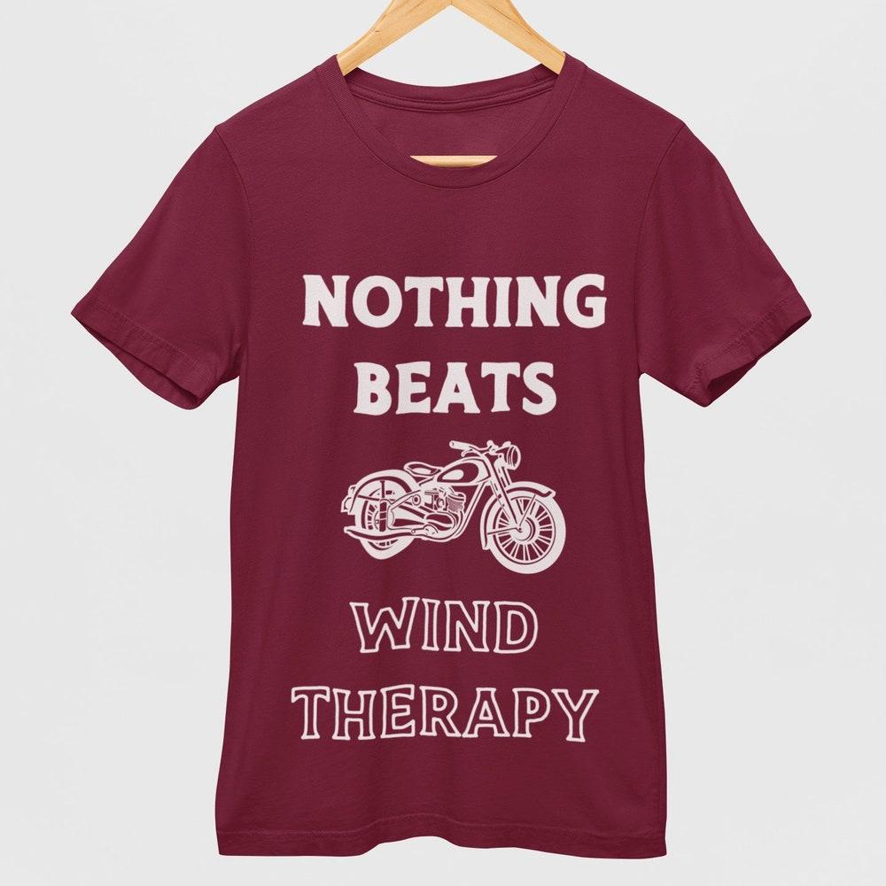 Motorcycle Enthusiast Tee, Biker Shirt, Motorcycle Lover Gift, Wind Therapy T-Shirt, Unisex Motorbike Apparel, Motorcycle Rider Top
