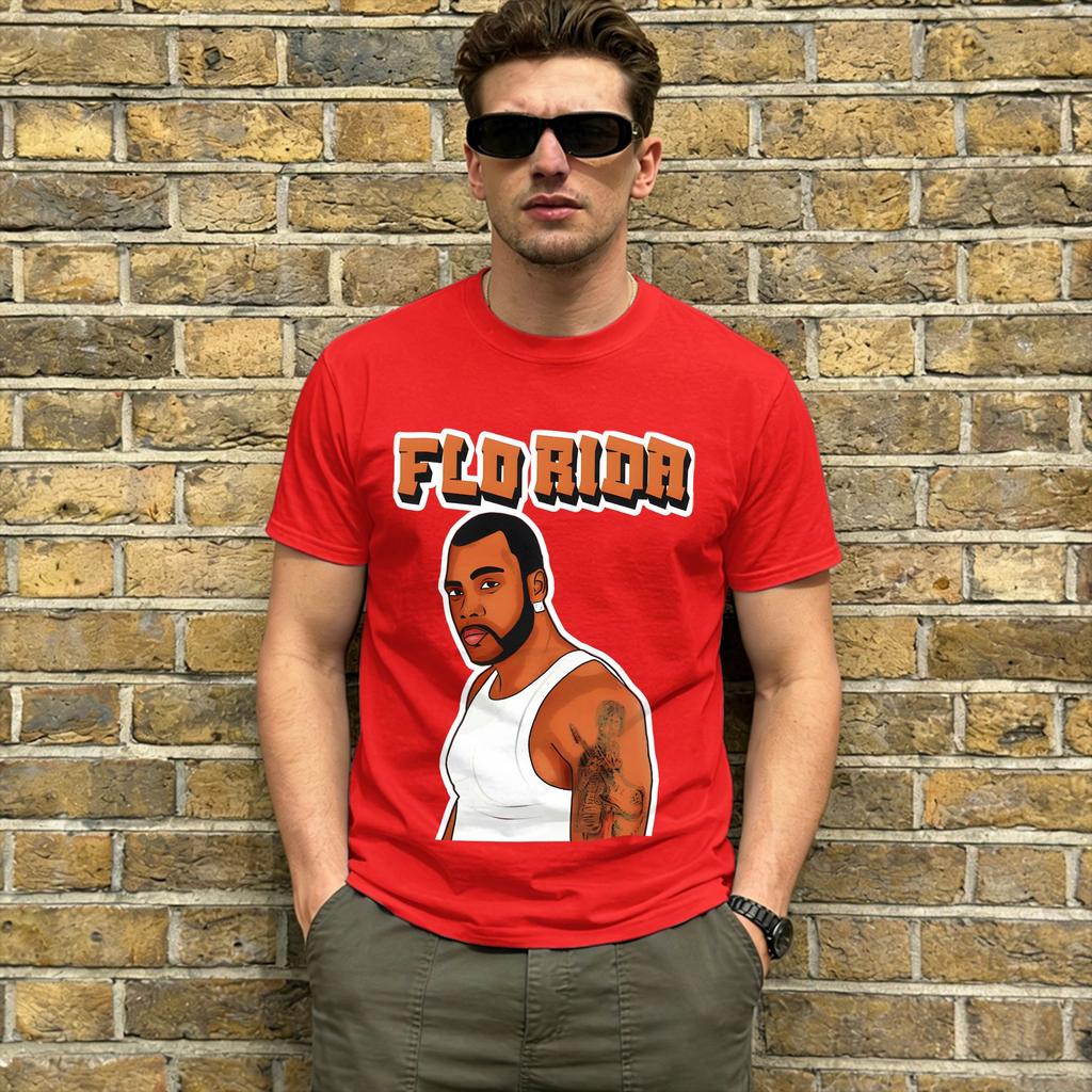 Casual T Shirt Summer Rapper Flo Rida Trending Tshirts Cotton Tee Shirt For Unisexs Y2k Classic Design Short Sleeve Top Tees