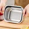 Portable Stainless Steel Crisper Leakproof Sealed Food Box Food Preservation Box  Picnic