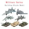 Креативная Военная Серия Строительные Блоки Многоцелевой Истребитель F22 Основной Боевой Танк M1A2 Модель Вертолета Игрушки Для Мальчика Рождественский Подарок