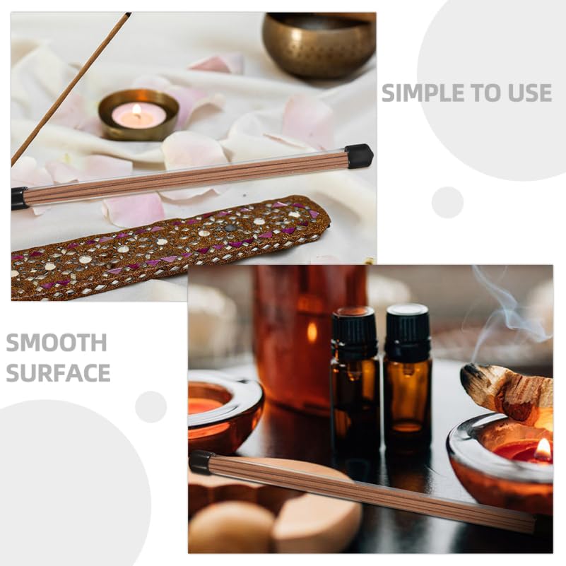 Подставка для благовоний TOPPERFUN, кейс из 12 штук, прозрачная туба для посещений могил, буддийских алтарей, портативные тубы для агарового дерева, только туба (23 x 1.2см10г)