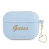 Guess Guaplschsb Airpods Pro Cover Blue/Blue Silicone Charm Heart Collection
