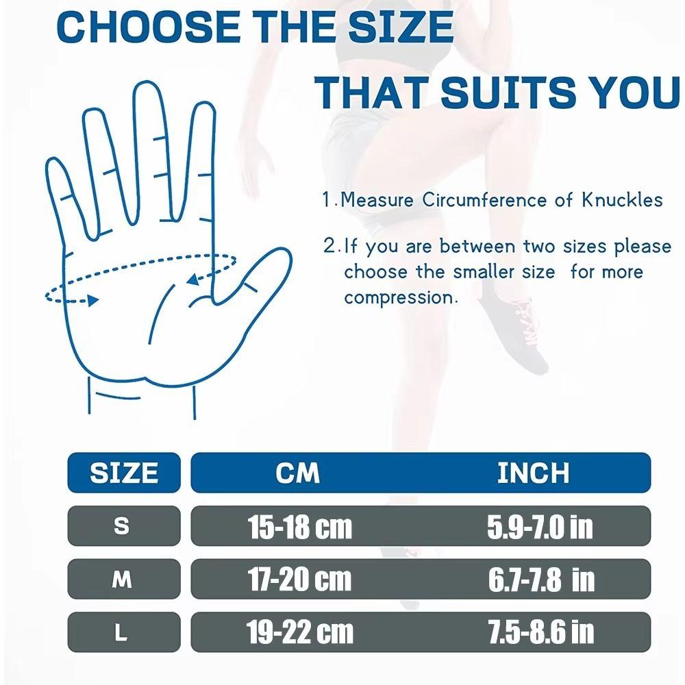 Breathable Fabric Fingerless Gloves Compression Wrap Arthritis Hand Wraps Daily Hand Support