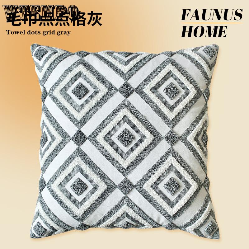 WTEMPO Зеленый лист Подсолнух Гостиная Диван Вышивка Подушка Наволочка