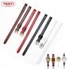 Genuine Leather Watch Bracelet Womens Fashion Watchband Wristwatches Mini Band 6mm 8mm 10mm 12mm Red White Color Small Strap