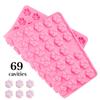 1Pc 69Cavity Silicone Dog Cat Paw Print Treat Molds Mini Gummy Candy Molds