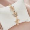 Fashionable Luxury Simple Zircon Butterfly Bracelet for Women Versatile Personality Creative Elegant Party Zircon Holiday Gift