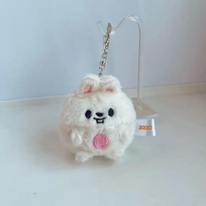 Cartoon plush doll pendant, round Q-shaped cute decoration item, packaging accessory, display piece, figure, gift