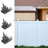 12 шт. Защитные шипы для забора от лазания с винтами, Сверхпрочный металл, Для улицы, Для садового забора
