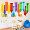 Crayon Pencil Hanging Honeycomb Decoration Welcome Back To School Hanging Crayon Honeycomb for First Day of School Classroom Ceiling Decor