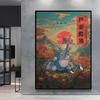 Canvas Wall Art Oil Painting Pokemon Vintage Poster Gifts Room Home Comics Pictures Aesthetic Poster Decoration Paintings
