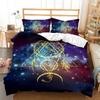 Black Background Dream Catcher Pattern Bedding Set Starry Sky Dream Catcher Quilt Cover Pillow Case 2 or 3 Pieces Soft and Comfortable Home Decoration
