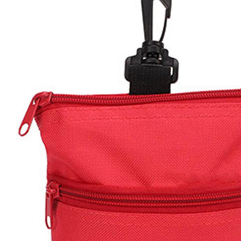 Golf Tee Holder Professional Multipurpose 3 Zippered Pockets