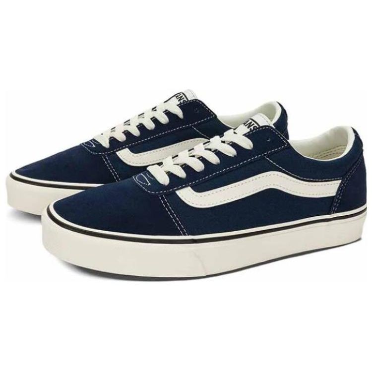 Vans Ward Comfortable Casual Versatile Durable Low-Top Skate Shoes Unisex Sneakers Dark-Blue VN0A5HTSDTQ