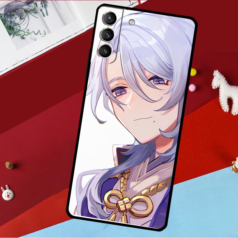 Чехол Genshin Impact Kamisato Ayato для Samsung Galaxy S26 S25 S24 S21 S22 S23 Ultra S10 Plus S20 FE S25 FE