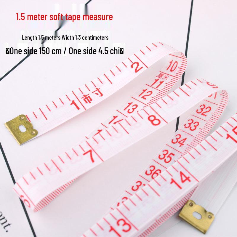Мягкая кожаная измерительная лента 3 м для измерения тела и портновского дела - Идеально подходит для отслеживания талии, размера и веса