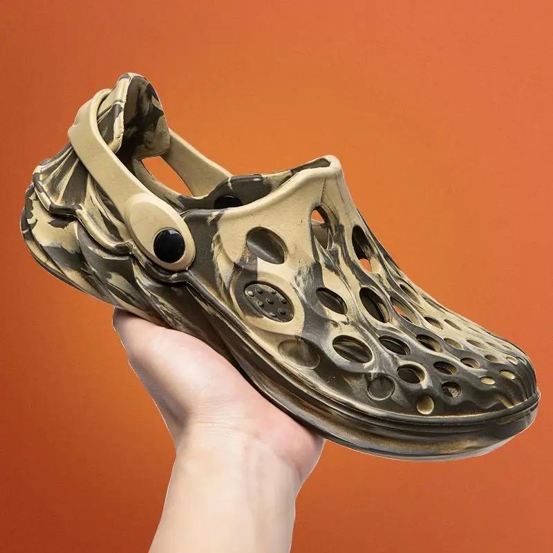 Сверхлегкие мужские сандалии с отверстиями для улицы, дорогие, большого размера в приветственной сделке, купить тренд 2025, летняя распродажа для взрослых, повседневная ПВХ обувь 39 для мужчин