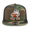 Throwback Cleveland Browns Mesh 9Fifty Snapback Cap wood