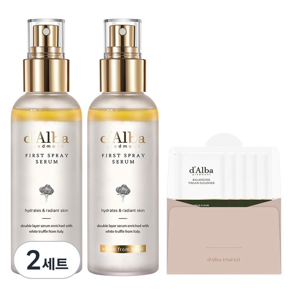 2 d'Alba White Truffle First Spray Serum + 5 Mild Skin Balancing Vegan Cleanser