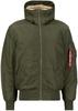 Winter Jacket Alpha Industries MA-1 Hooded (158104) Green (158104-257)