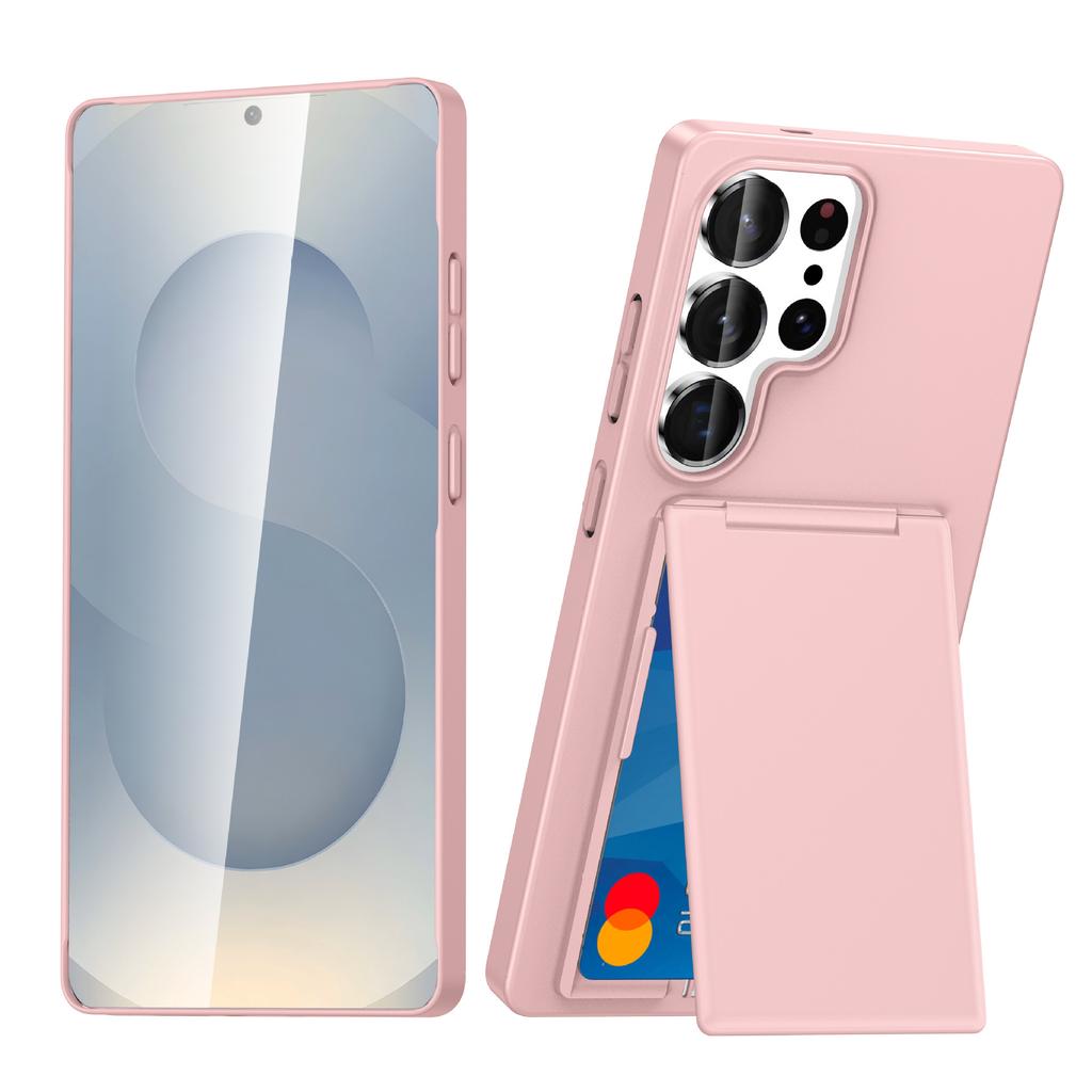 Кошелек Держатель для карт Чехол-подставка для телефона для Samsung Galaxy S26 Ultra S25 Edge S23 S24 Plus со слотом для карт Подставка Защитная крышка