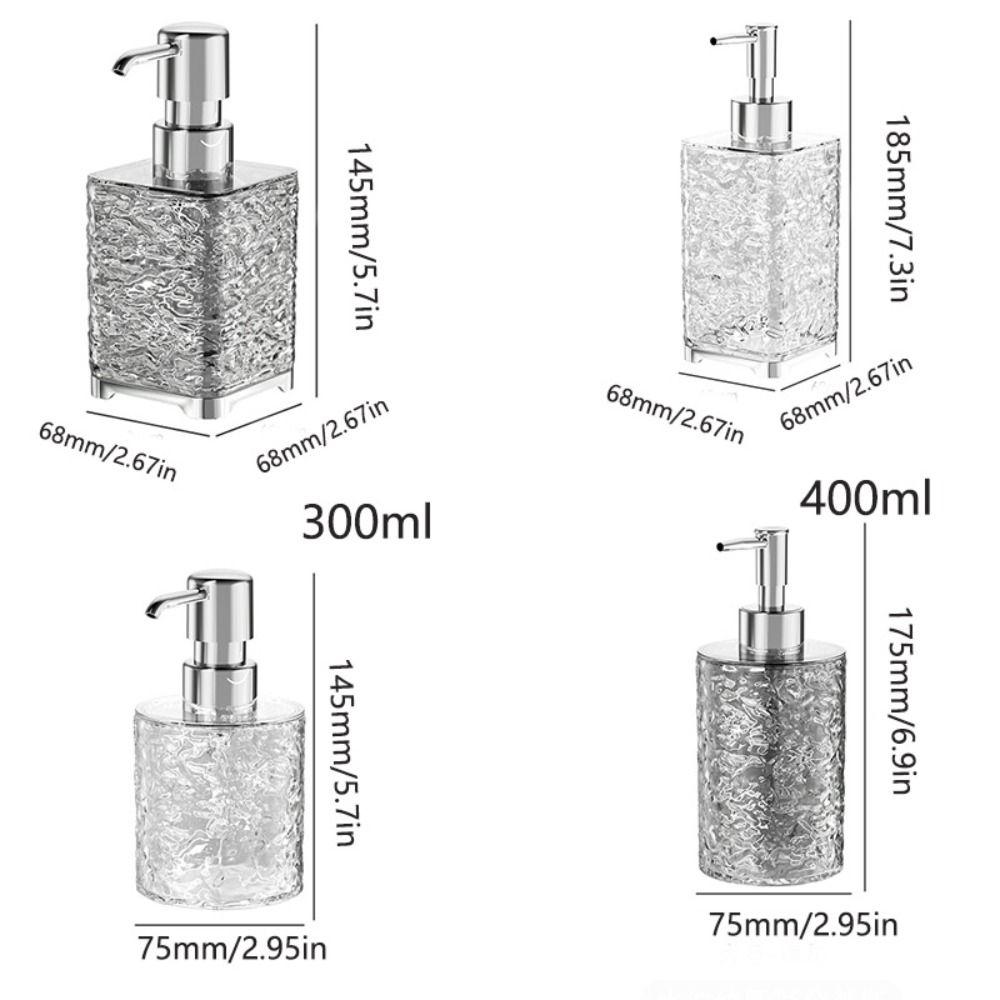 Waterproof Shampoo Pump Bottle Rust Proof Soap Lotion Container Clear Soap Dispenser  Kitchen