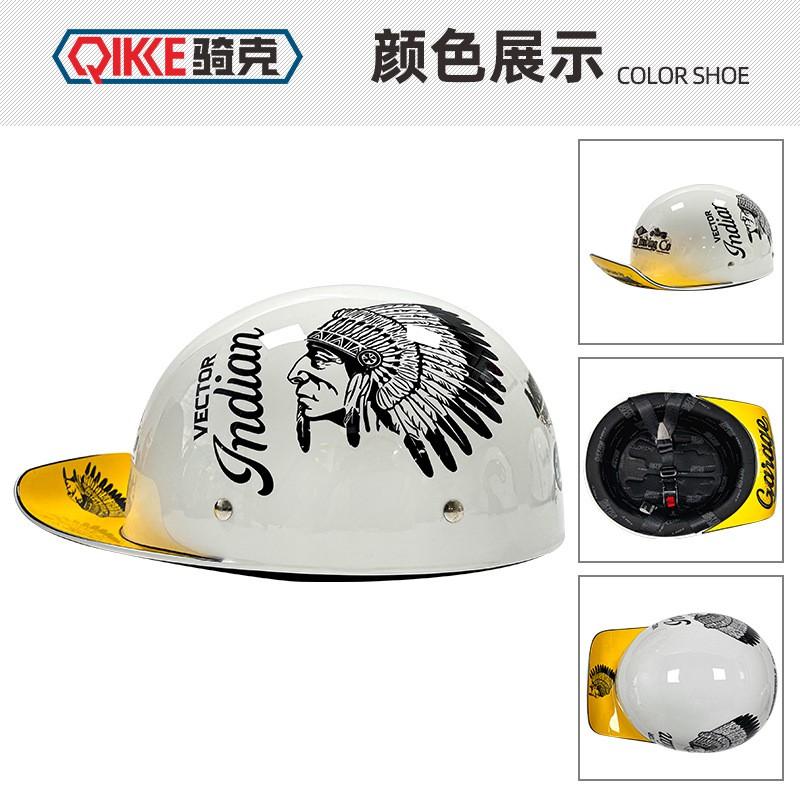 Womens Retro Half Helmet Electric Scooter Motorcycle ABS Safety With 3C Certification