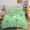 Bee honeycomb bedding set, flying wild animal geometric flower down duvet cover, suitable for decorating rooms for boys and girl