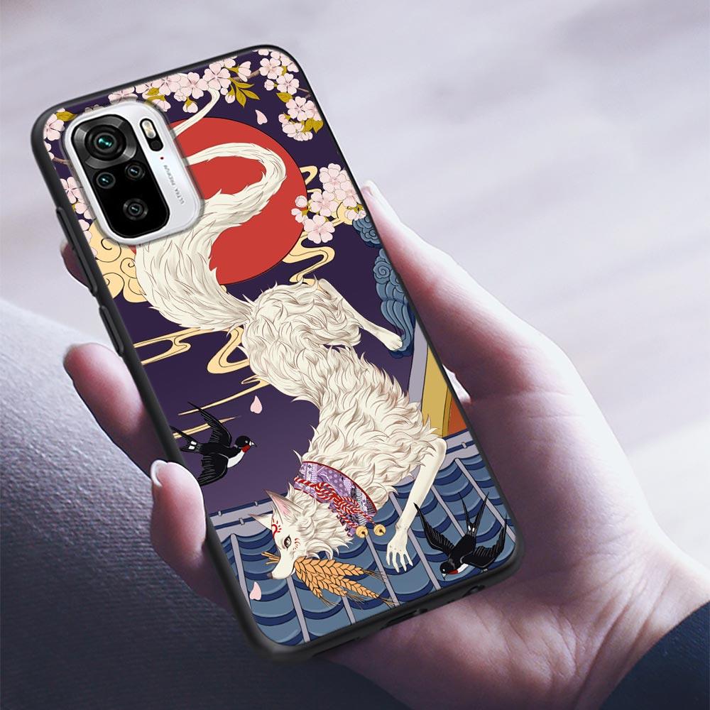 Силиконовый чехол для телефона Myth Legend Art Cat Fox Fish для Xiaomi Redmi Note 9 9T 10 10s 11 11s 11E 8 7 Poco M3 M4 Pro 5G