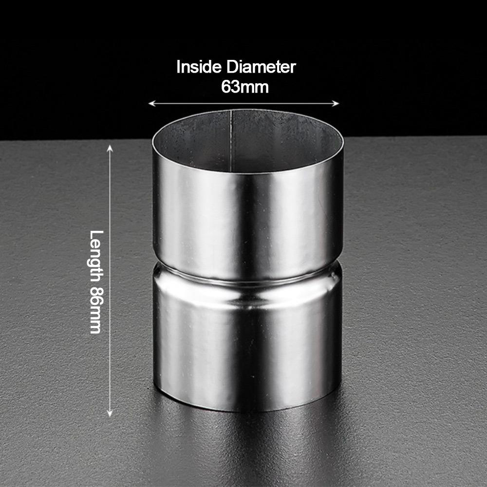 Новый фитинг для труб из нержавеющей стали, круглый прямой, серебристый переходник для труб