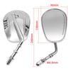 Motorcycle Universal Rear Side Mirror Chrome Reverse Lens Rearview Bar End Mirrors Universal For Harley Suzuki Kawasaki Chopper